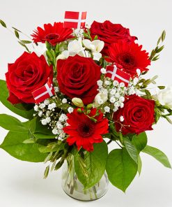 Fødselsdagsbuket, høj og luftig