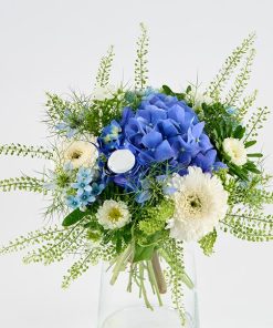 Studenterbuket med blå hue