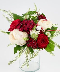 Studenterbuket med rød hue