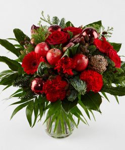 Klassisk rød julebuket