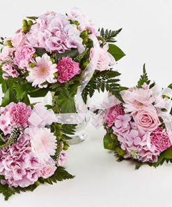 Mor og barn tvillinger lyserød