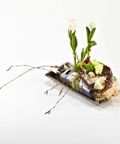 Forårsdekoration med rødvin