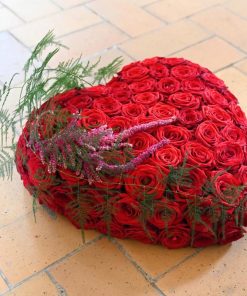 Hjerte i røde farver