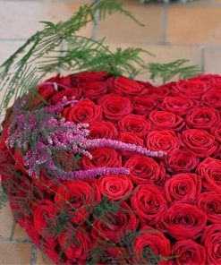 Hjerte i røde farver