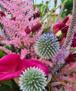 Buket i lyserøde og pink farver