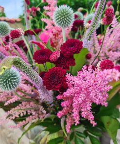 Buket i lyserøde og pink farver