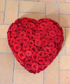 Hjerte i røde farver