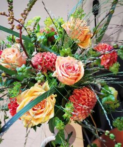 Buket i orange farver