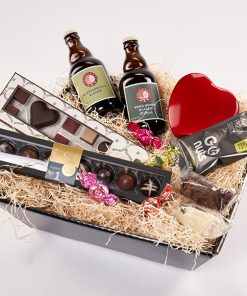 Kærlig snackkurv med øl