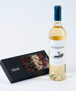 Chokolade og hvidvin gave