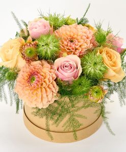 Georginer i æske, floristens valg