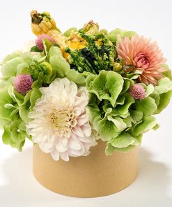 Blomsteræske med græskar