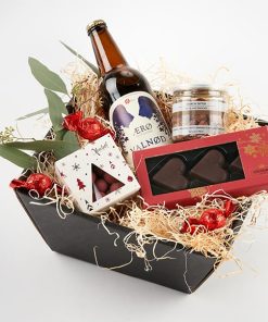 Festlig julefrokost kurv