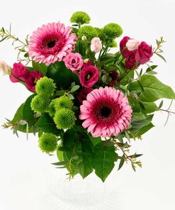 Lyserød buket, floristens valg