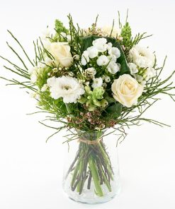 Gnistrende og ren vinterbuket