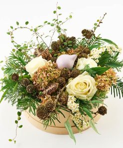 Kærlig jule blomsteræske