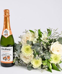 Alkoholfri bobler med lys buket, floristens valg