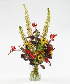 Høj og varm sensommerbuket, floristens valg