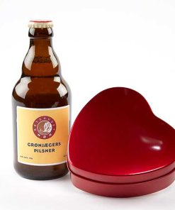 Specialøl og chokoladehjerte