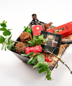 Gavekasse med julehygge og sødt