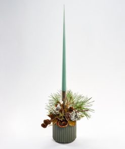 Juledekoration med stagelys