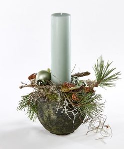 Grøn og naturlig juledekoration